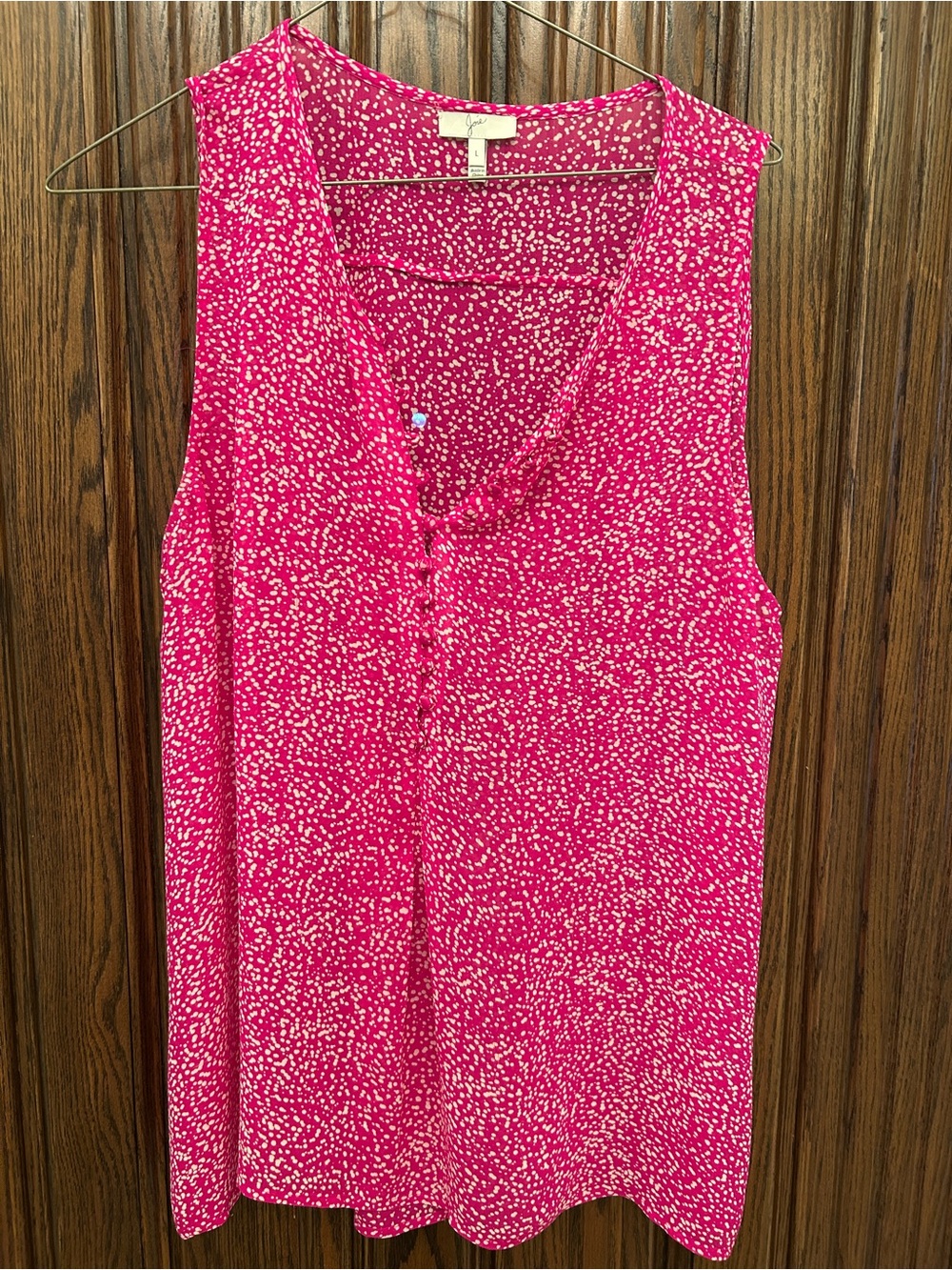 Joie 100% silk chiffon sleeveless blouse 
Sz L